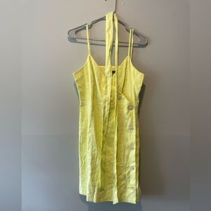 Banana Republic yellow/green dress size 10